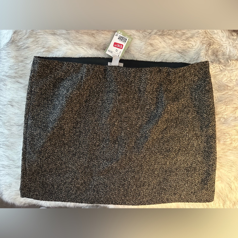 H&M Black and Brown Skirt XXL NWT